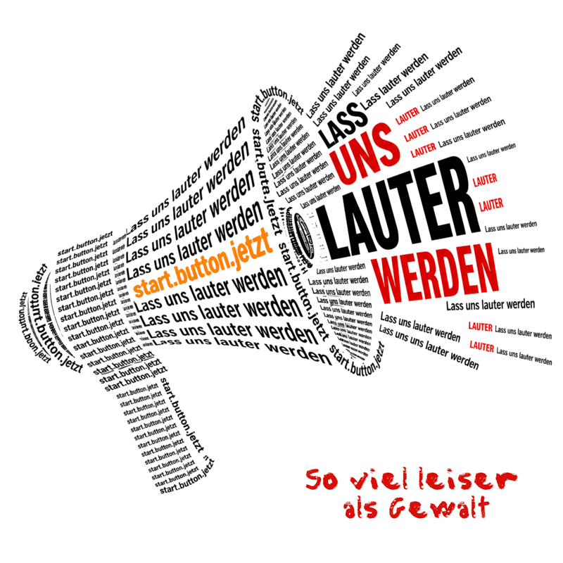 start.button.jetzt - So viel leiser als Gewalt Cover